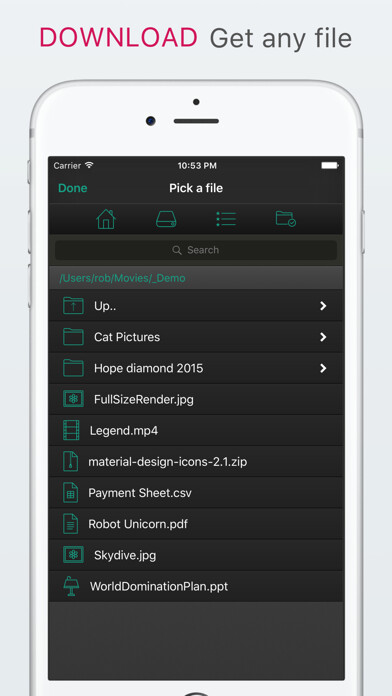 Emulate iPhone app File Getter using MyAndroid Emulate iPhone app File Getter using MyAndroid