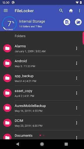 Run android online APK FileLocker -- Manage files by Selfie lock from MyAndroid or emulate FileLocker -- Manage files by Selfie lock using MyAndroid