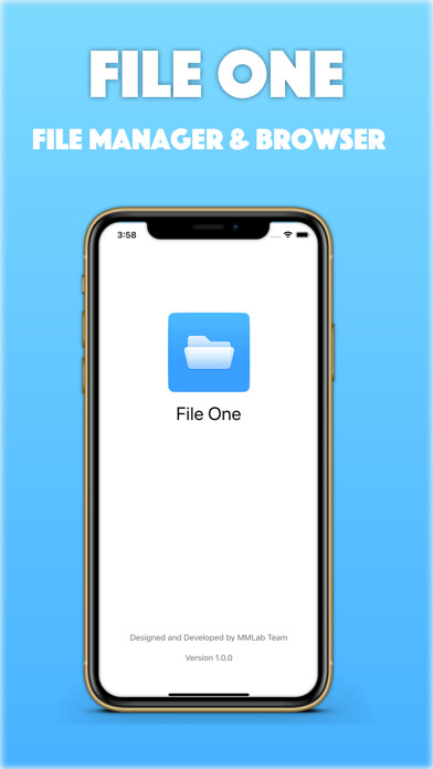 Emulate iPhone app FileOne:File Manager & Browser using MyAndroid