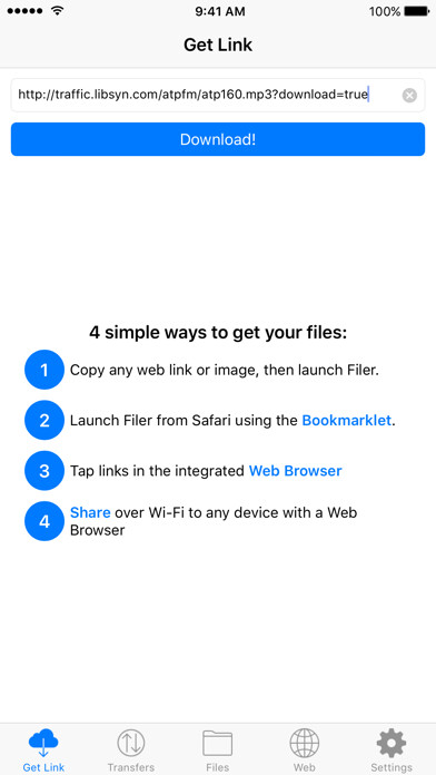 Emulate iPhone app Filer Lite using MyAndroid