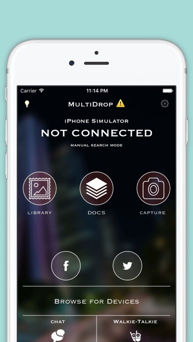 Emulate iPhone app File Sharing and Chat. Connect and Transfer. Easy File Sharing between devices. using MyAndroid Emulate iPhone app File Sharing and Chat. Connect and Transfer. Easy File Sharing between devices. using MyAndroid