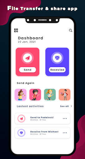 Run android online APK File Transfer Share App from MyAndroid or emulate File Transfer Share App using MyAndroid