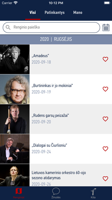 Emulate iPhone app Filharmonija using MyAndroid