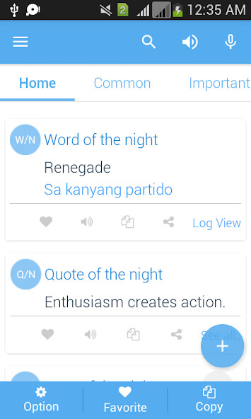 Run android online APK Filipino Dictionary Multifunctional from MyAndroid or emulate Filipino Dictionary Multifunctional using MyAndroid