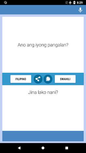 Run android online APK Filipino-Swahili Translator from MyAndroid or emulate Filipino-Swahili Translator using MyAndroid