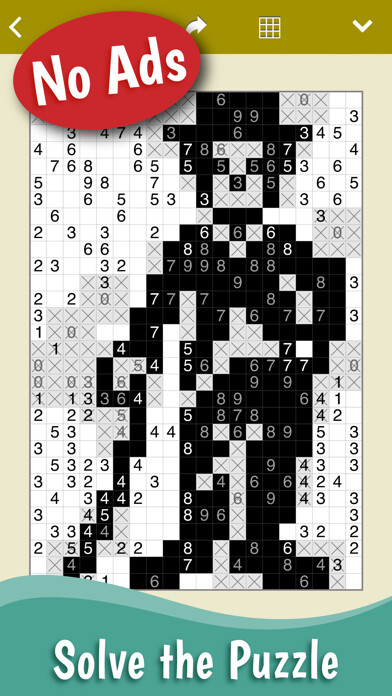 Emulate iPhone app Fill-a-Pix: Pixel Minesweeper using MyAndroid