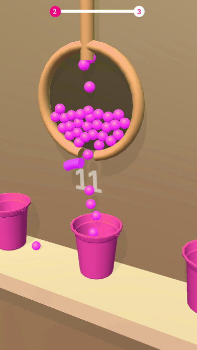 Emulate iPhone app fill buckets with Balls using MyAndroid