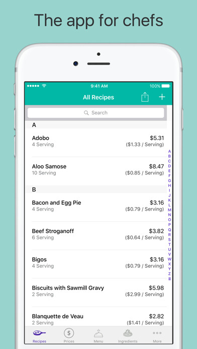 Emulate iPhone app Fillet for Chefs: Cost recipes using MyAndroid Emulate iPhone app Fillet for Chefs: Cost recipes using MyAndroid