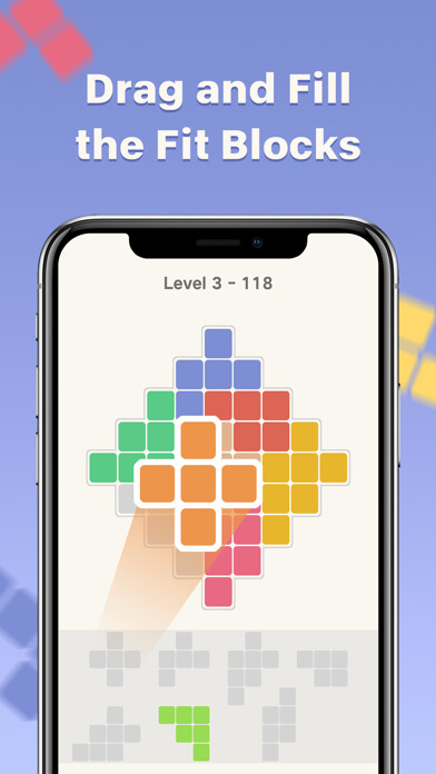 Emulate iPhone app Fill Fit Block using MyAndroid