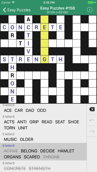 Emulate iPhone app Fill-In Crosswords (Word Fit) using MyAndroid Emulate iPhone app Fill-In Crosswords (Word Fit) using MyAndroid