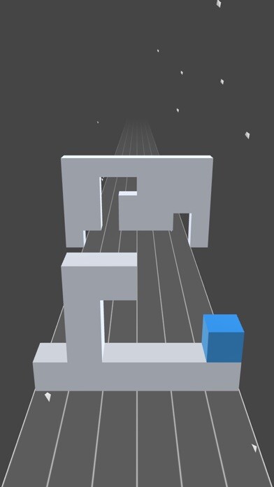 Emulate iPhone app Fill the hole - Roll the cube to the left or right using MyAndroid