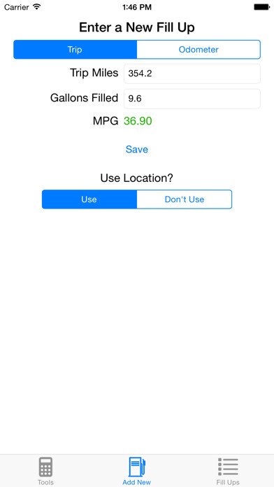 Emulate iPhone app Fill Up Tracker using MyAndroid Emulate iPhone app Fill Up Tracker using MyAndroid
