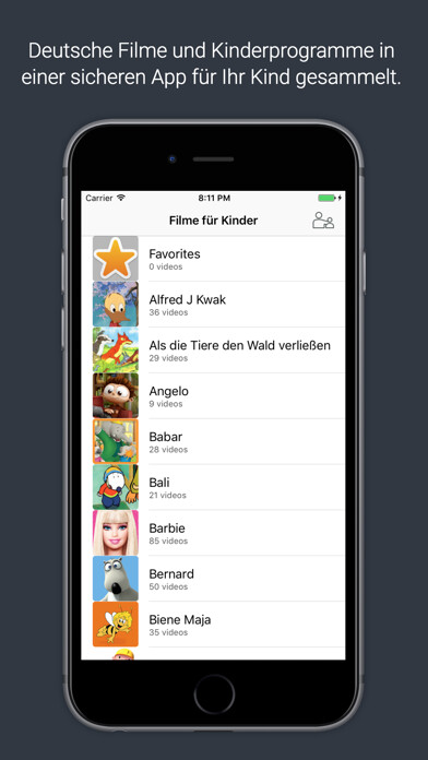 Emulate iPhone app Filme für Kinder using MyAndroid Emulate iPhone app Filme für Kinder using MyAndroid