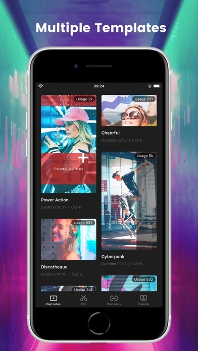 Emulate iPhone app Filme Lite - Video Editor using MyAndroid