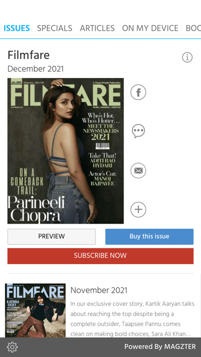 Emulate iPhone app Filmfare Magazine using MyAndroid Emulate iPhone app Filmfare Magazine using MyAndroid
