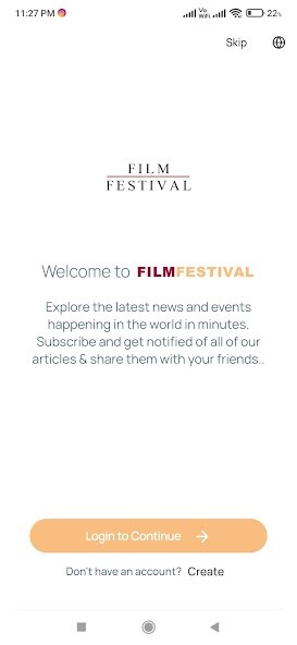 Run android online APK Film Festival Database from MyAndroid or emulate Film Festival Database using MyAndroid