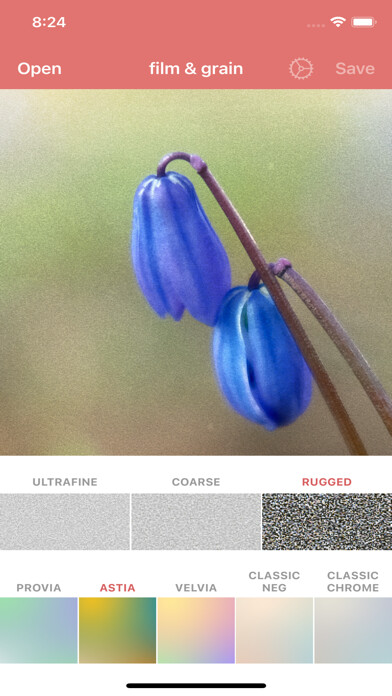 Emulate iPhone app film & grain using MyAndroid