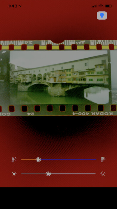 Emulate iPhone app Film Negative Viewer using MyAndroid