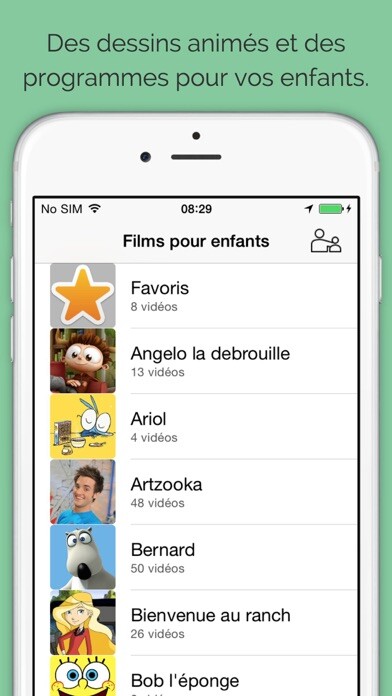 Emulate iPhone app Films pour enfants using MyAndroid Emulate iPhone app Films pour enfants using MyAndroid