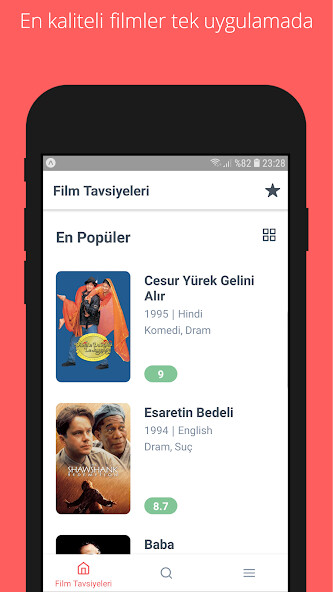 Run android online APK Film Tavsiyeleri from MyAndroid or emulate Film Tavsiyeleri using MyAndroid