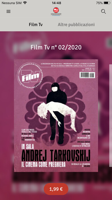 Emulate iPhone app Film Tv Rivista using MyAndroid