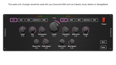 Emulate iPhone app FilterMorph AUv3 Audio Plugin using MyAndroid