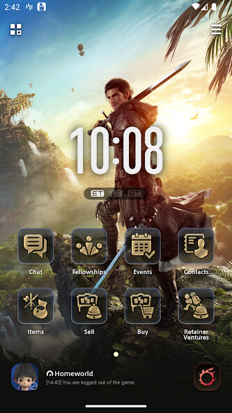 Emulate iPhone app FINAL FANTASY XIV Companion using MyAndroid