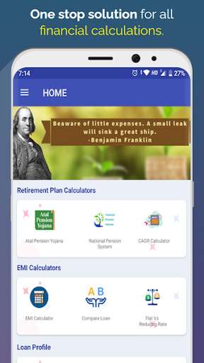 Run android online APK Finance Calculator  - EMI RD NPS SIP Calculator from MyAndroid or emulate Finance Calculator  - EMI RD NPS SIP Calculator using MyAndroid