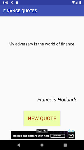 Emulate Android APK Finance Quotes Emulate Android APK Finance Quotes