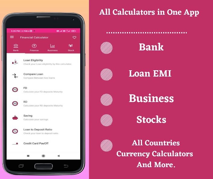 Run android online APK Financial Calculator India App from MyAndroid or emulate Financial Calculator India App using MyAndroid