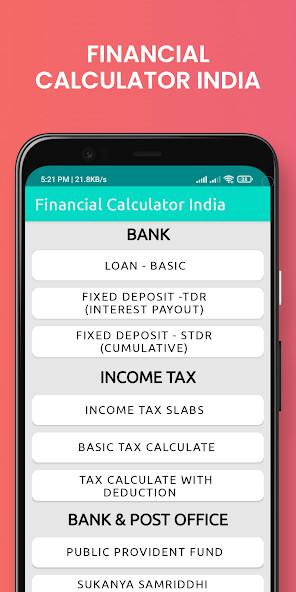 Run android online APK Financial Calculator India Pro from MyAndroid or emulate Financial Calculator India Pro using MyAndroid