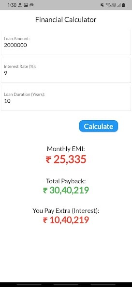 Run android online APK Financial Calculator (IN) from MyAndroid or emulate Financial Calculator (IN) using MyAndroid