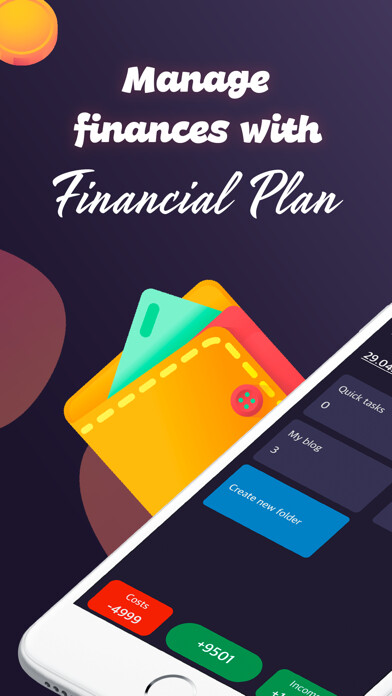 Emulate iPhone app Financial Plan: to-do list using MyAndroid