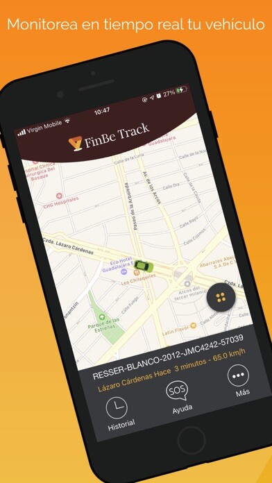 Emulate iPhone app FinBe Track (Bepensa) using MyAndroid