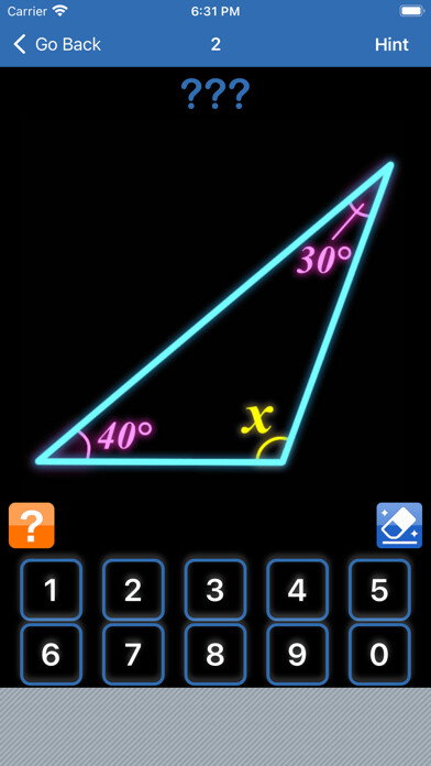 Emulate iPhone app Find Angles! - Math questions using MyAndroid Emulate iPhone app Find Angles! - Math questions using MyAndroid