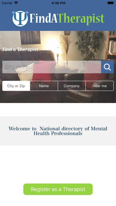 Emulate iPhone app Find a Therapist using MyAndroid Emulate iPhone app Find a Therapist using MyAndroid