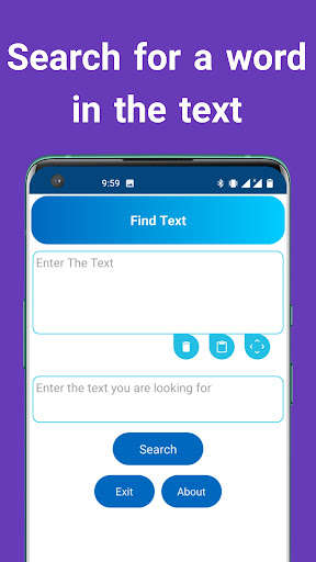 Run android online APK Find a word in text quickly from MyAndroid or emulate Find a word in text quickly using MyAndroid