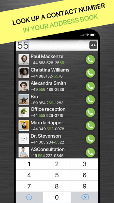 Emulate iPhone app Find by phone number using MyAndroid