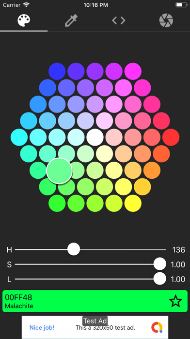 Emulate iPhone app Find color name using MyAndroid Emulate iPhone app Find color name using MyAndroid