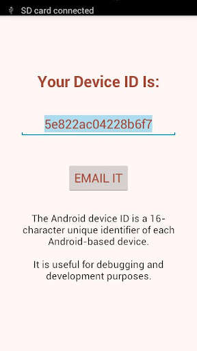Run android online APK Find Device ID PRO from MyAndroid or emulate Find Device ID PRO using MyAndroid