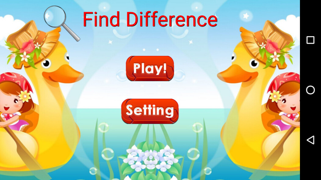 Run android online APK Find Difference Level 1 from MyAndroid or emulate Find Difference Level 1 using MyAndroid