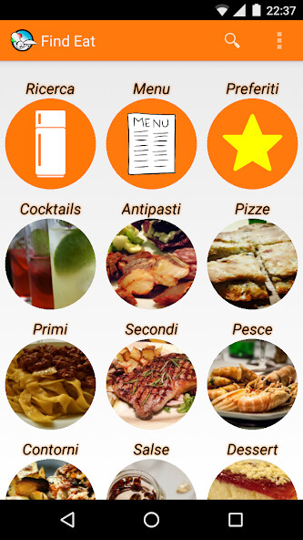 Run android online APK Find Eat - Ricette Smart from MyAndroid or emulate Find Eat - Ricette Smart using MyAndroid