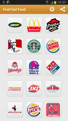 Emulate Android APK Find Fast Food