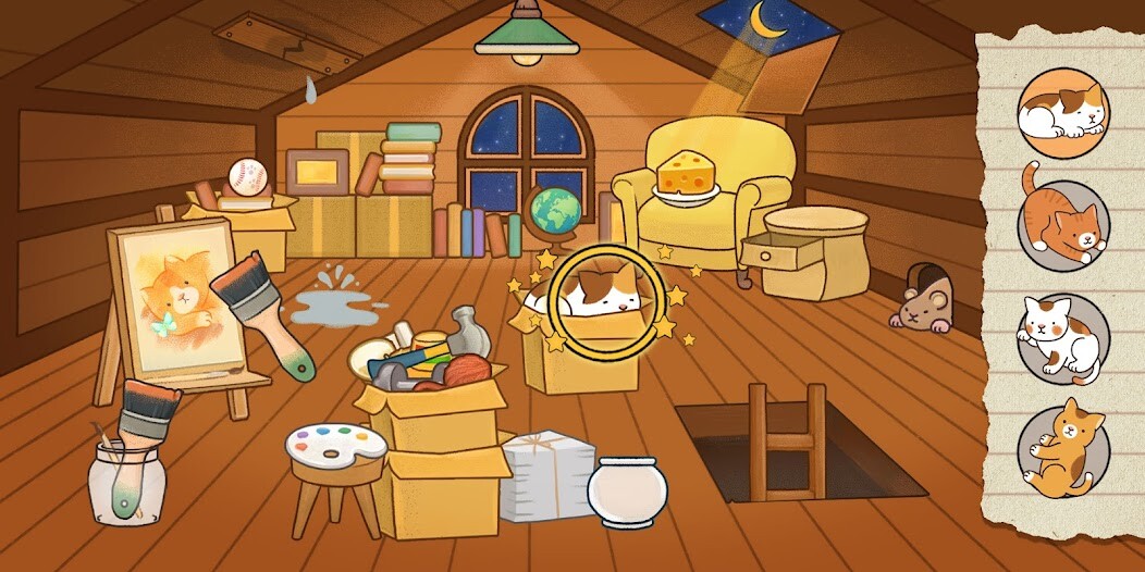 Run android online APK Find Hidden Cats—Detective Mio from MyAndroid or emulate Find Hidden Cats—Detective Mio using MyAndroid