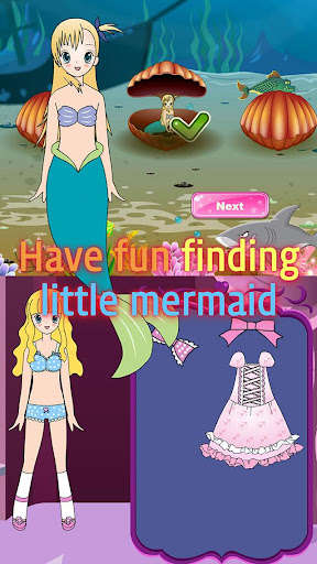 Run android online APK Finding little mermaid game from MyAndroid or emulate Finding little mermaid game using MyAndroid