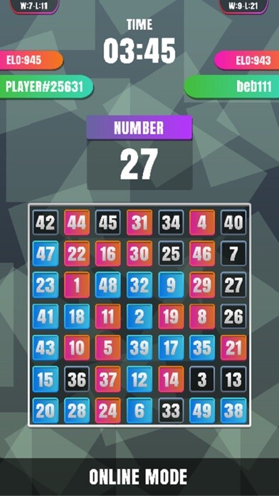 Emulate iPhone app Finding Number 1 To 100 Online using MyAndroid