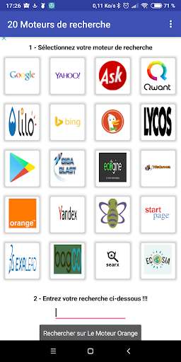 Run android online APK Find It - 20 moteurs de recherche from MyAndroid or emulate Find It - 20 moteurs de recherche using MyAndroid Run android online APK Find It - 20 moteurs de recherche from MyAndroid or emulate Find It - 20 moteurs de recherche using MyAndroid