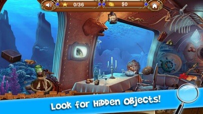 Emulate iPhone app Find Lost Treasure Ocean using MyAndroid