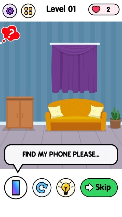 Emulate iPhone app Find Master- Riddle IQ Game using MyAndroid