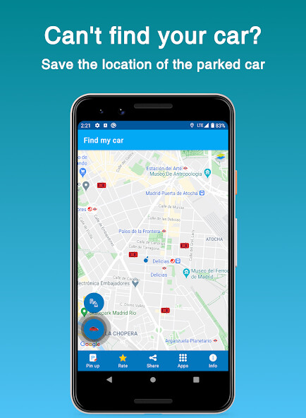 Run android online APK Find my car - save parking location from MyAndroid or emulate Find my car - save parking location using MyAndroid